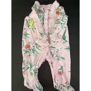 Bundle of 4 Baby Girls Footies New Born